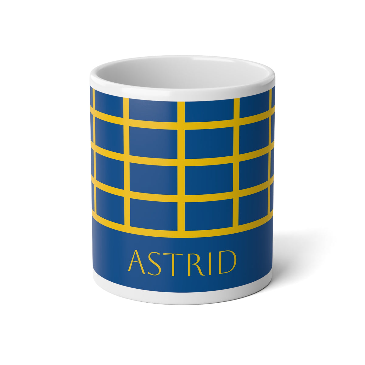 Personalized Sweden Flag Mug, Custom Swedish Heritage Coffee Cup, 20oz Ceramic Mug, Swedish Flag Pattern, Sweden Gift