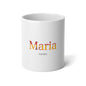 Personalized Spain Flag Name Mug, Custom Spanish Heritage Coffee Cup, 20oz Ceramic Mug, Spain Gift, Spanish Pride Gift