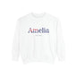 Personalized Australia Flag Name Sweatshirt, Custom Australian Heritage Crewneck, Garment Dyed Cotton Sweatshirt, Aussie Gift