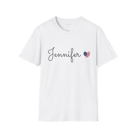 Choose Your Country Personalized Country Flag Heart T-Shirt, Custom Name USA UK Canada Australia Jamaica Italy Mexico Pride Tee