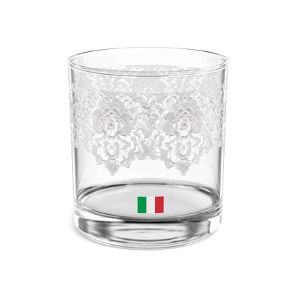 Personalized Destination Wedding Lace Rocks Glass, Custom Mrs Bridal Cocktail Glass, 10oz Wedding Tumbler, Bride Gift, Country Flag Keepsake