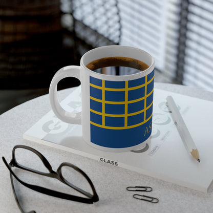 Personalized Sweden Flag Mug, Custom Swedish Heritage Coffee Cup, 20oz Ceramic Mug, Swedish Flag Pattern, Sweden Gift