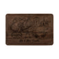 Personalized Destination Wedding Cutting Board, Engraved Mr & Mrs Wood Keepsake (Maple or Walnut)