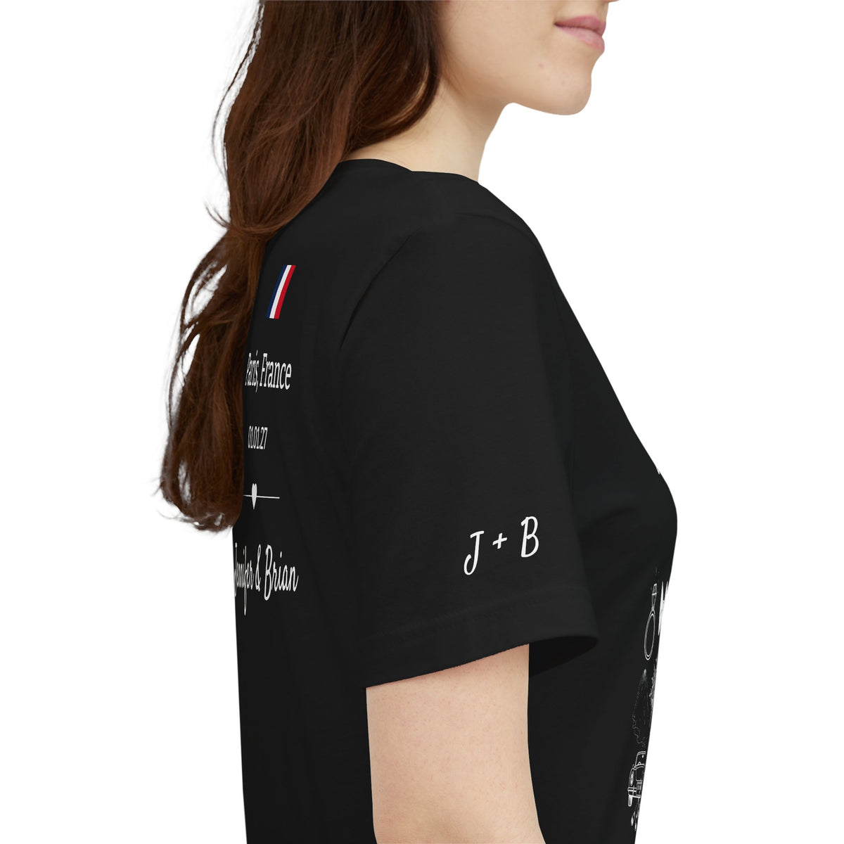 Personalized Groom Destination Wedding T-Shirt, Black Mr and Mrs Shirt, Custom Wedding Date and Location Tee, Honeymoon Gift for Husband
