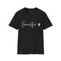 Choose Your Country Personalized Country Flag Heart T-Shirt, Custom Name USA UK Canada Australia Jamaica Italy Mexico Pride Tee