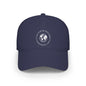 Travel Globe Baseball Cap, Journey Quote Hat, World Traveler Gift, Navy Blue Travel Hat, DTF Printed Globe Design, Adventure Inspired Cap