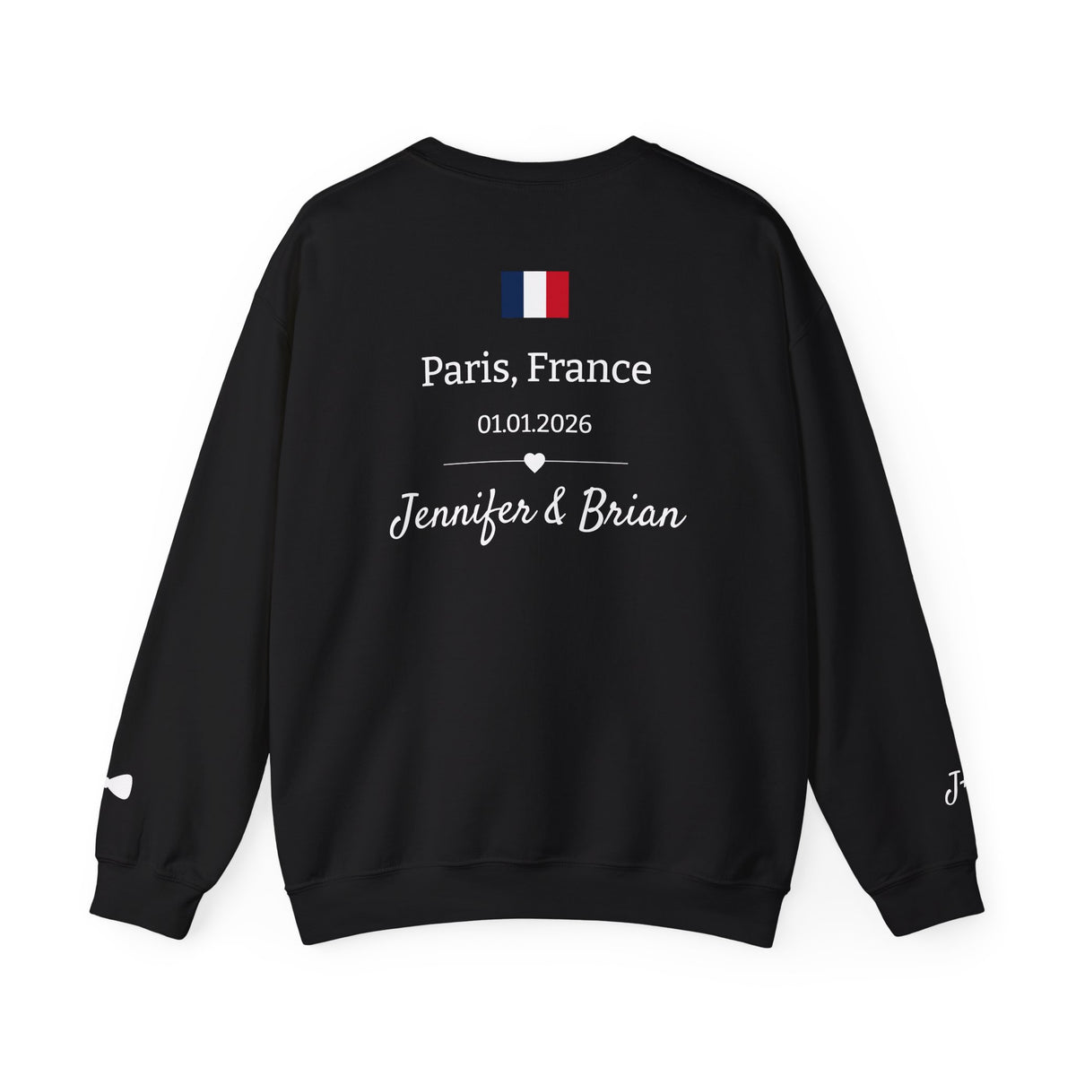 Personalized Destination Wedding Groom Sweatshirt, Custom Wedding Location and Date Crewneck, Honeymoon Gift for Husband, Newlywed Keepsake