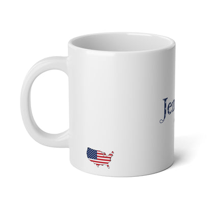 Personalized USA Flag Name Mug, Custom American Heritage Coffee Cup, 20oz Ceramic Mug, Patriotic Gift, American Pride Gift