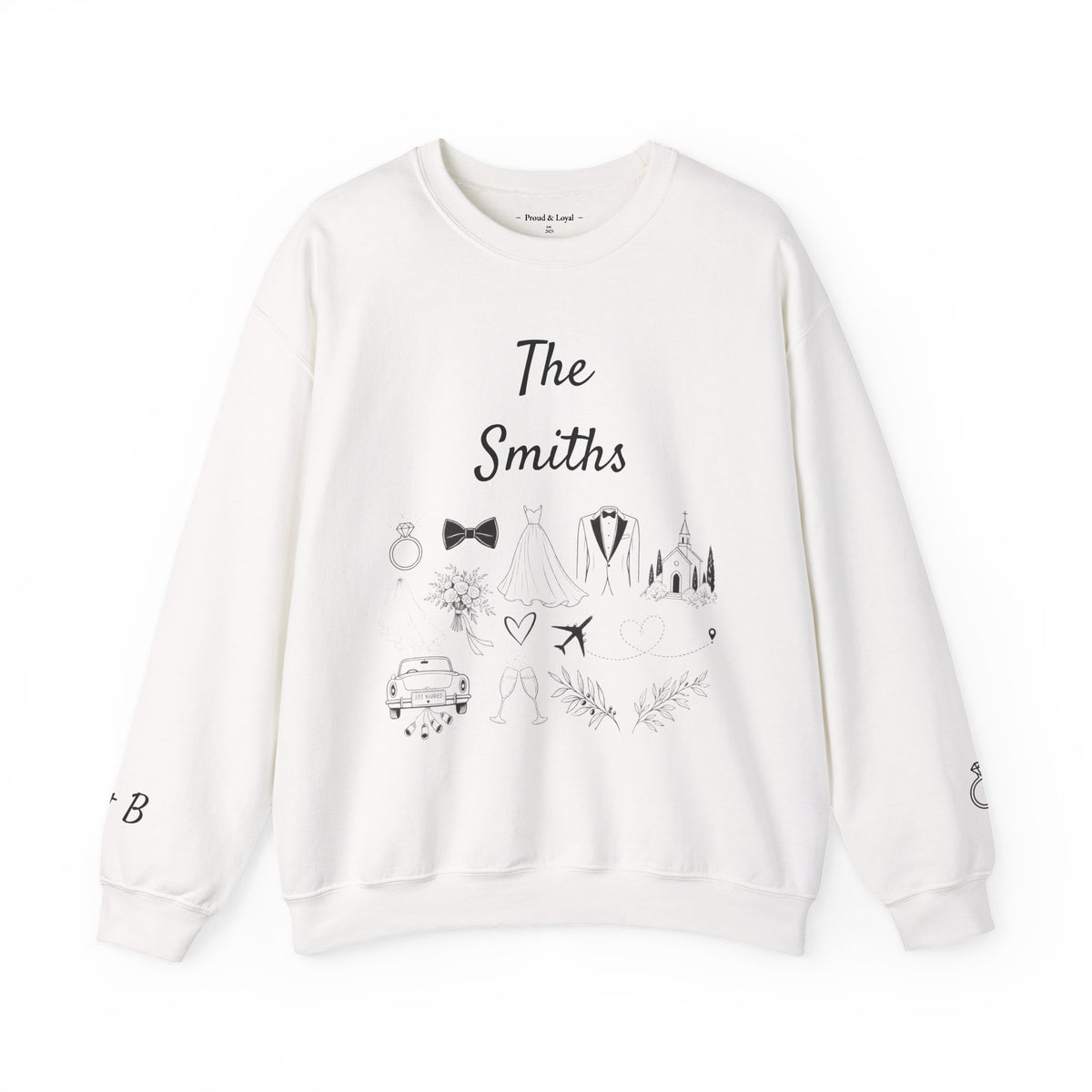 Personalized Bride Destination Wedding Sweatshirt, Custom Wedding Location and Date Crewneck, Honeymoon Outfit, Newlywed Gift for Wife