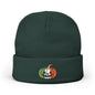 Limited Edition Irish Ireland Flag Pumpkin Embroidered Halloween Beanie, Cotton Blend Knit Hat, Irish Heritage Halloween Gift