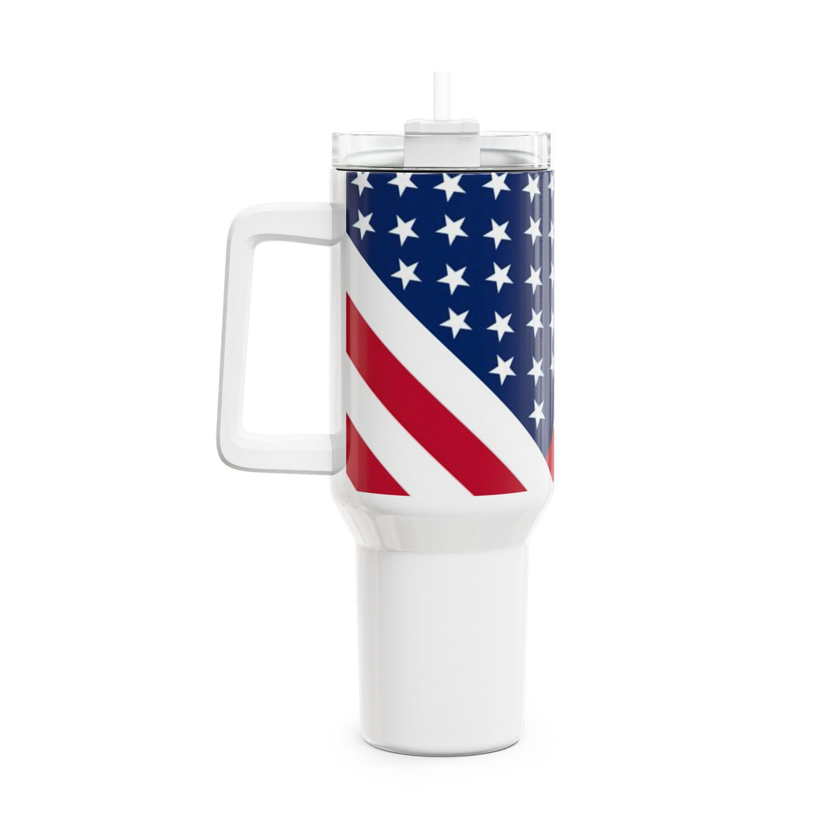 American Flag Stars and Stripes 40oz Tumbler | Patriotic USA Design - Proud & Loyal