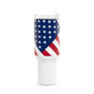 American Flag Stars and Stripes 40oz Tumbler | Patriotic USA Design - Proud & Loyal