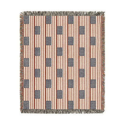 American Flag Woven Blanket – Patriotic Throw | Proud & Loyal - Proud & Loyal