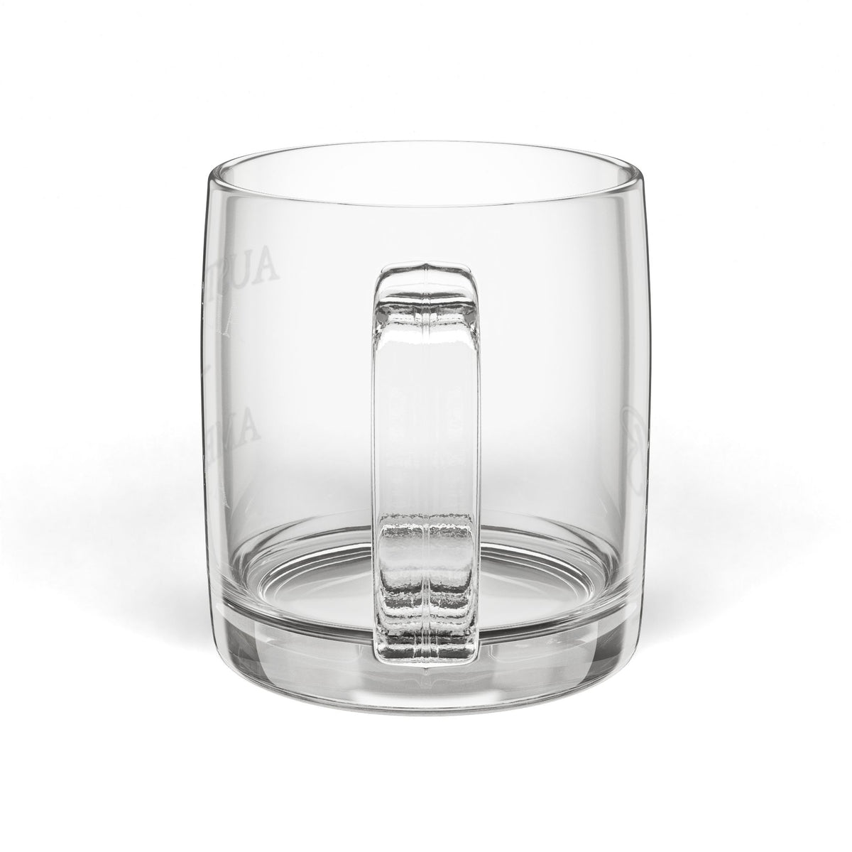 Australia America Etched Glass Coffee Mug | Personalized Initials | Australian American USA Pride Heritage 12.25oz Engraved | Simple Subtle - Proud & Loyal