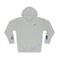 Australian American Flag Fleece Hoodie | Australia USA Dual Heritage Gift | Personalized Initials | Embroidered Sleeve Flags - Proud & Loyal
