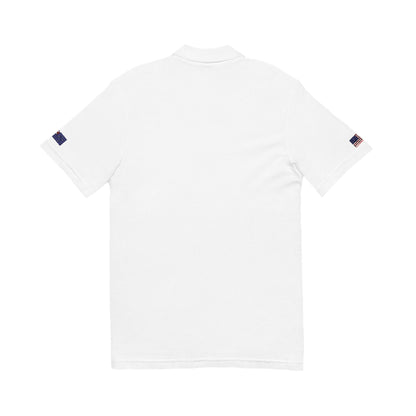 Australian American Heritage Polo Shirt, Australia USA Flag Embroidered Polo, Custom Initials, Cotton Pique Shirt, Australian Gift - Proud & Loyal