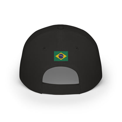 Brasil Embroidered Cap, Brazil Flag Hat, Patriotic Baseball Cap, Brazilian Pride Cotton Hat, Unisex Gift, Low Profile Cotton Cap - Proud & Loyal