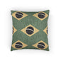 Brazil Flag Pattern Woven Pillow | Brazilian Flag Green Yellow Throw Cushion - Proud & Loyal