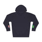 Brazilian American Flag Fleece Hoodie | Brazil USA Dual Heritage Naturalization Gift | Personalized Initials | Embroidered Sleeve Flags - Proud & Loyal