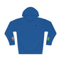 Brazilian American Flag Fleece Hoodie | Brazil USA Dual Heritage Naturalization Gift | Personalized Initials | Embroidered Sleeve Flags - Proud & Loyal