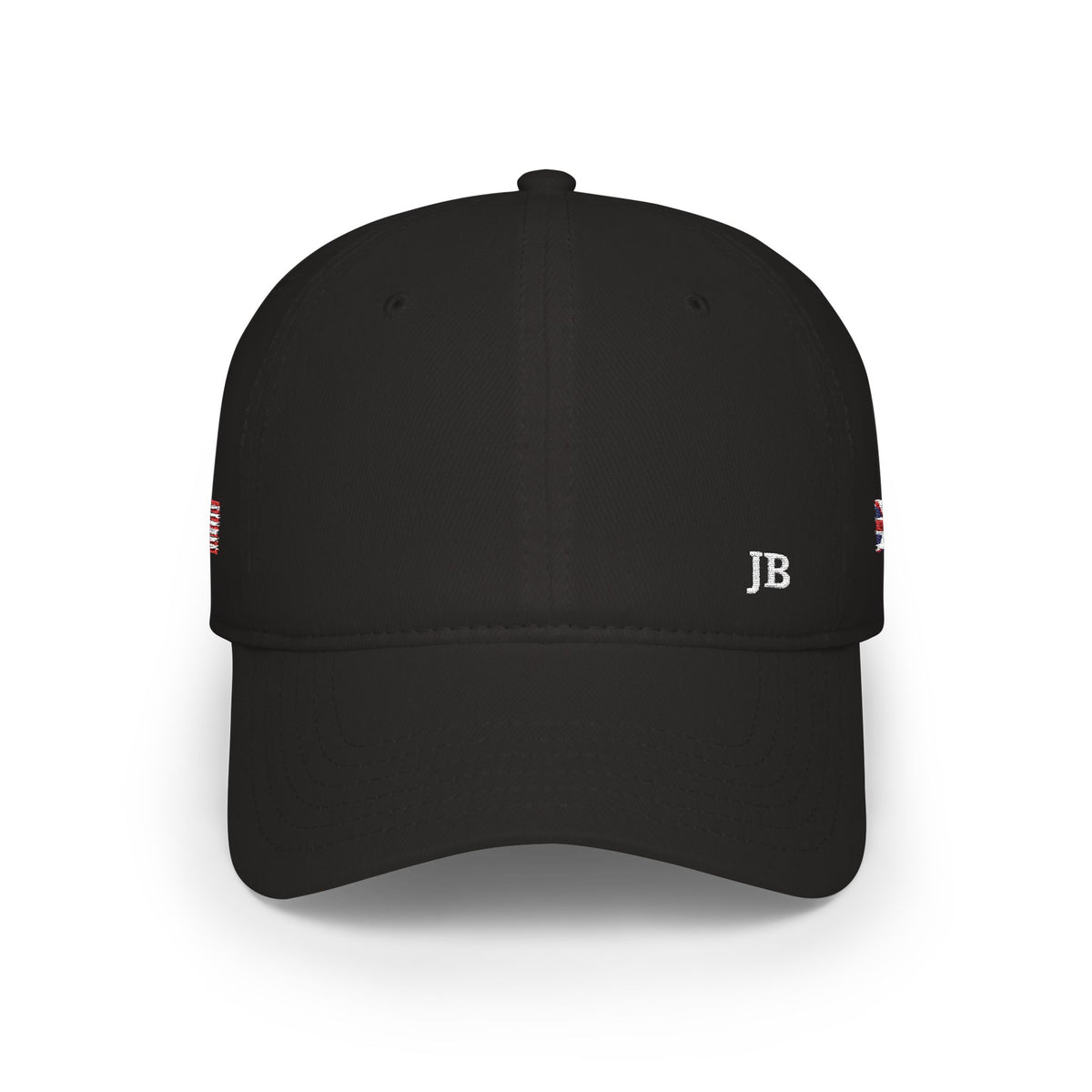 British American Flag Hat Personalized Initials | UK USA Dual Heritage Embroidered Cap | Low Profile Cotton Baseball Hat - Proud & Loyal