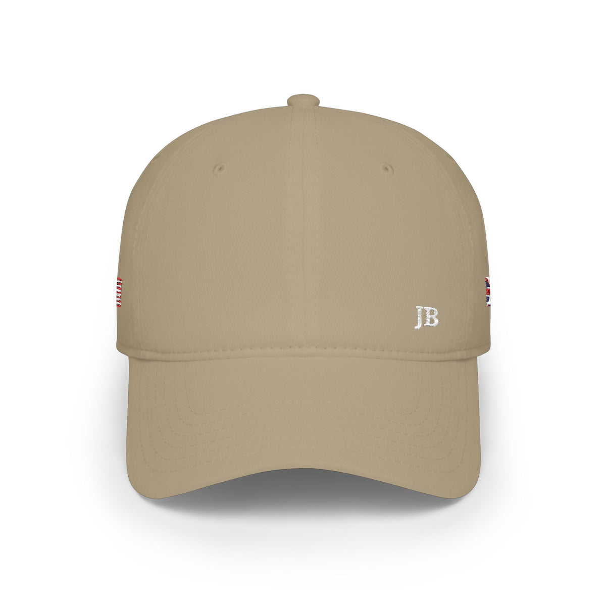 British American Flag Hat Personalized Initials | UK USA Dual Heritage Embroidered Cap | Low Profile Cotton Baseball Hat - Proud & Loyal