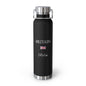 British Heritage Insulated Water Bottle, Copper Lined, Custom Thermos, UK United Kingdom British Flag Metal Travel Flask, Personalized Name - Proud & Loyal
