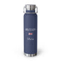 British Heritage Insulated Water Bottle, Copper Lined, Custom Thermos, UK United Kingdom British Flag Metal Travel Flask, Personalized Name - Proud & Loyal