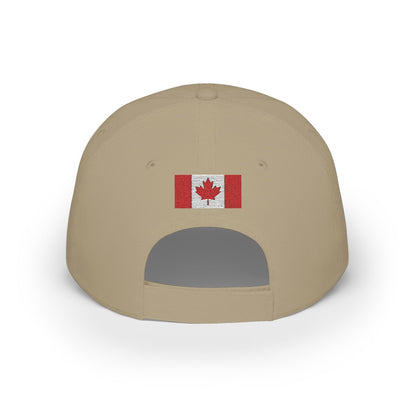Canada Embroidered Cap, Canadian Flag Hat, Patriotic Baseball Cap, Canadian Pride Cotton Hat, Unisex Gift, Low Profile Cotton Cap - Proud & Loyal