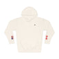 Canadian American Flag Fleece Hoodie | Canada USA Dual Heritage Naturalization Gift | Personalized Initials | Embroidered Sleeve Flags - Proud & Loyal