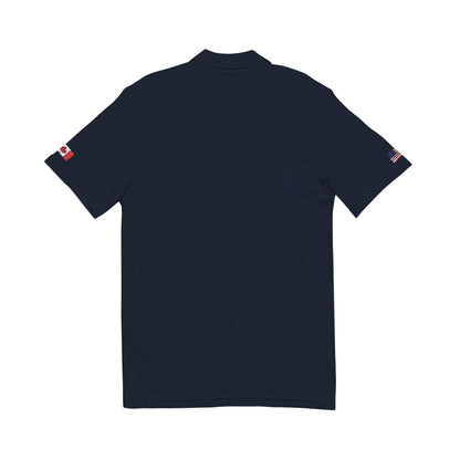 Canadian American Heritage Polo Shirt, Canada USA Flag Embroidered Polo, Custom Initials, Cotton Pique Shirt, Canadian Gift - Proud & Loyal