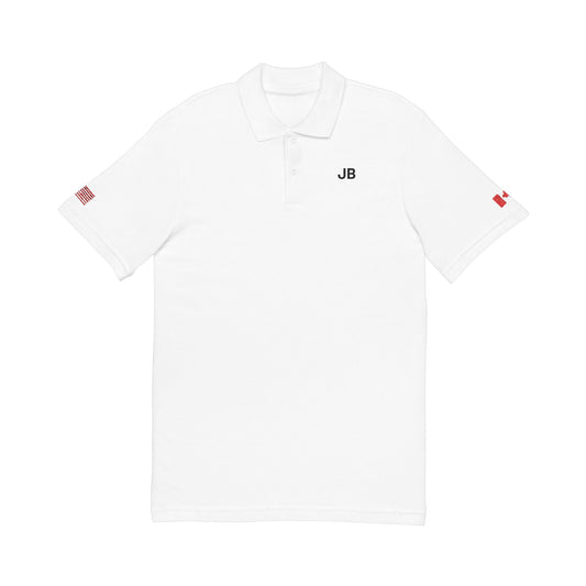 Canadian American Heritage Polo Shirt, Canada USA Flag Embroidered Polo, Custom Initials, Cotton Pique Shirt, Canadian Gift - Proud & Loyal
