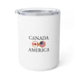 Canadian American Personalized Name Insulated Coffee Mug, Custom Travel Tumbler, Canada USA Dual Heritage Naturalization Citizen Gift - Proud & Loyal