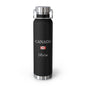 Canadian Heritage Insulated Water Bottle, Copper Lined, Custom Thermos, Canada Flag Metal Travel Flask, Personalized Name - Proud & Loyal