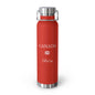 Canadian Heritage Insulated Water Bottle, Copper Lined, Custom Thermos, Canada Flag Metal Travel Flask, Personalized Name - Proud & Loyal