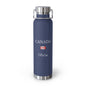 Canadian Heritage Insulated Water Bottle, Copper Lined, Custom Thermos, Canada Flag Metal Travel Flask, Personalized Name - Proud & Loyal