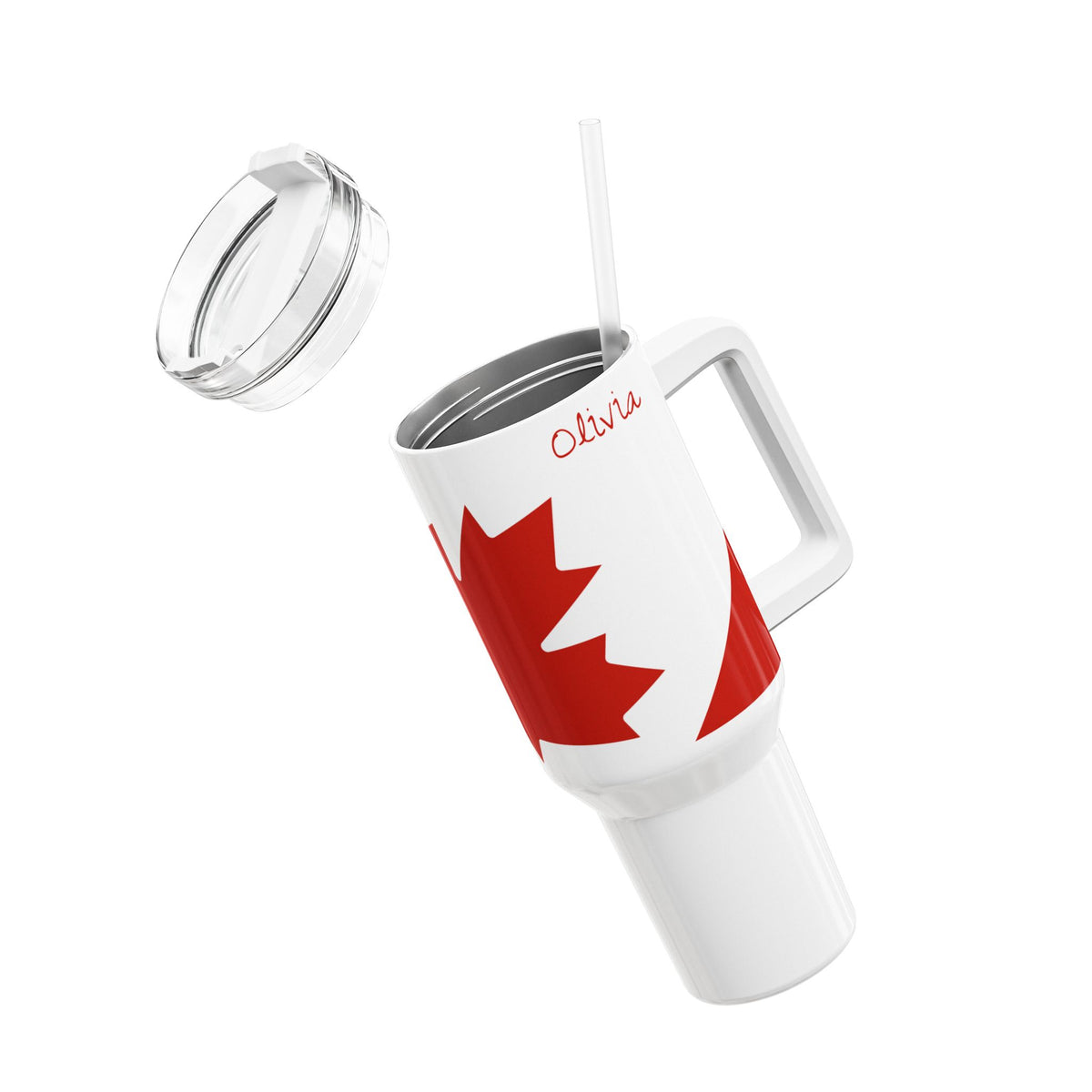 Canadian Maple Leaf Tumbler 40oz | Canada Flag Travel Mug - Proud & Loyal