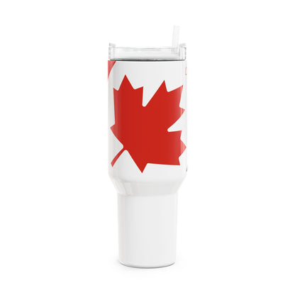 Canadian Maple Leaf Tumbler 40oz | Canada Flag Travel Mug - Proud & Loyal