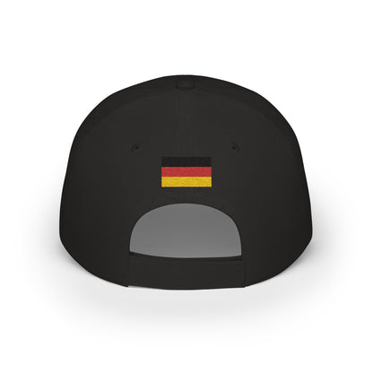 Deutschland Embroidered Cap, Germany Flag Hat, Patriotic Baseball Cap, German Germanic Pride Cotton Hat, Unisex Gift, Low Profile Cotton Cap - Proud & Loyal