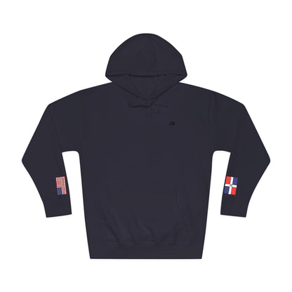 Dominican American Dual-Flag Fleece Hoodie