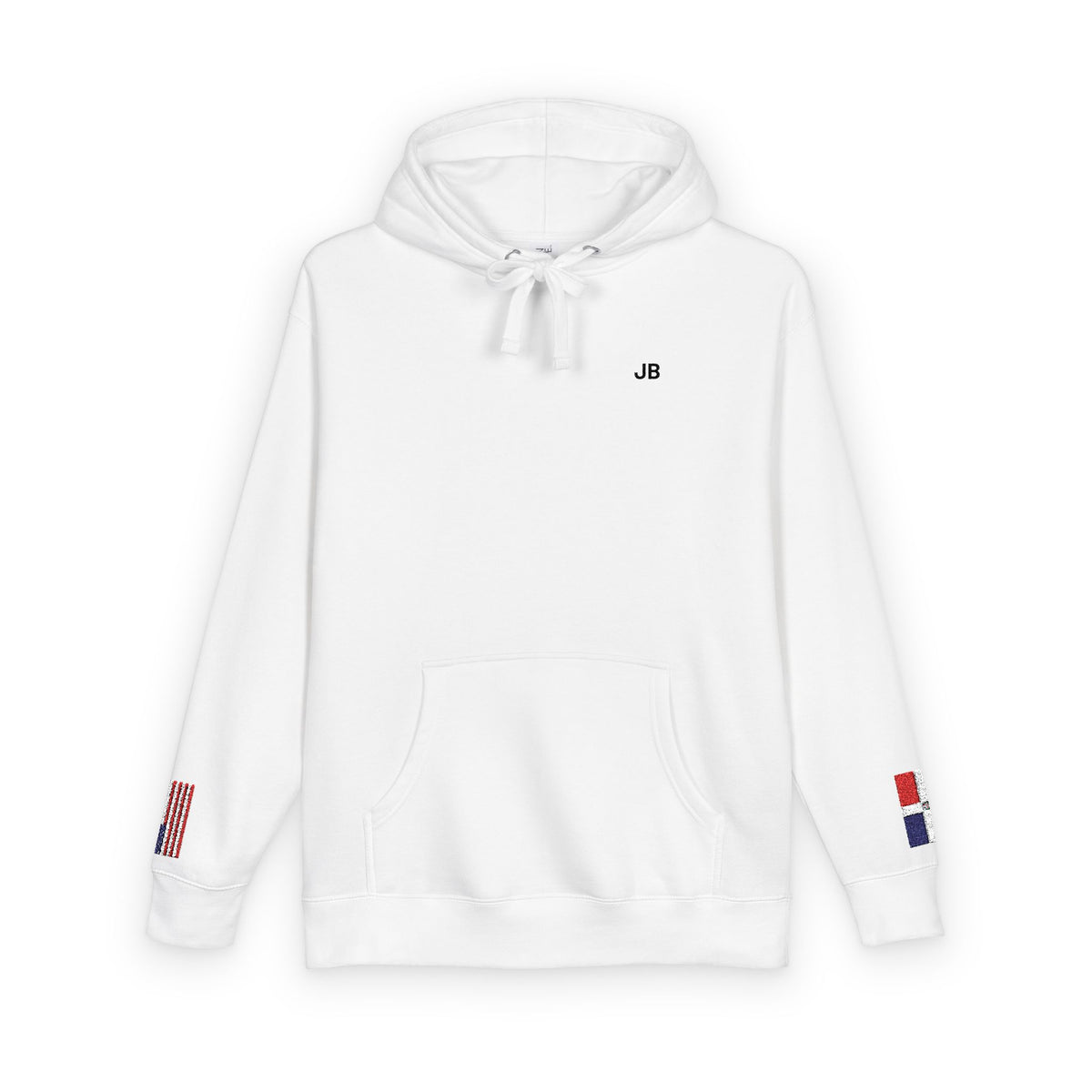 Dominican American Dual-Flag Fleece Hoodie