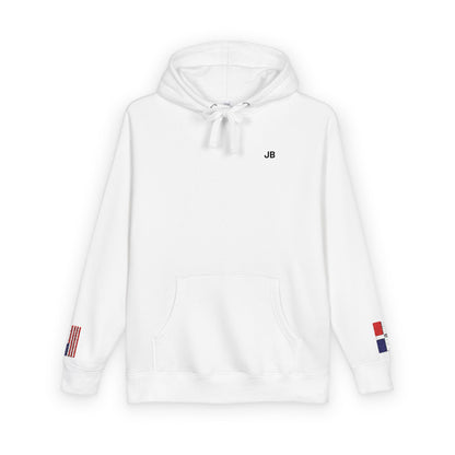 Dominican American Dual-Flag Fleece Hoodie