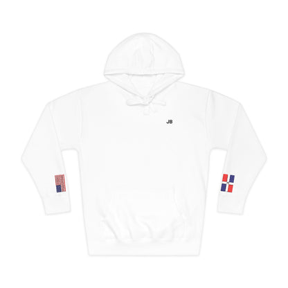 Dominican American Dual-Flag Fleece Hoodie