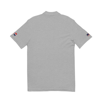 Dominican American Heritage Polo Shirt, Dominican Republic USA Flag Embroidered Polo, Custom Initials, Cotton Pique Shirt, Dominican Gift - Proud & Loyal