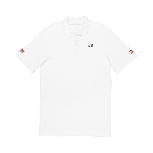 Filipino American Heritage Polo Shirt, Philippines USA Flag Embroidered Polo, Custom Initials, Cotton Pique Shirt, Filipino Gift - Proud & Loyal