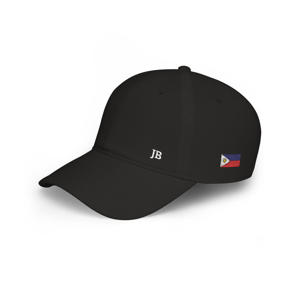 Filipino Canadian Flag Hat Personalized Initials | Philippines Canada Dual Heritage Embroidered Cap | Low Profile Cotton Baseball Hat - Proud & Loyal