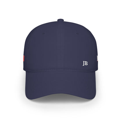 Filipino Canadian Flag Hat Personalized Initials | Philippines Canada Dual Heritage Embroidered Cap | Low Profile Cotton Baseball Hat - Proud & Loyal