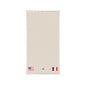 French American Embroidered Waffle Cotton Throw, Lightweight Cozy Blanket | France USA Neutral Home Accent - Proud & Loyal