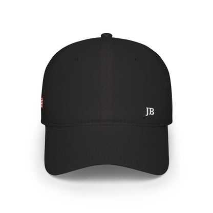 French American Flag Hat Personalized Initials | France USA Dual Heritage Embroidered Cap | Low Profile Cotton Baseball Hat - Proud & Loyal