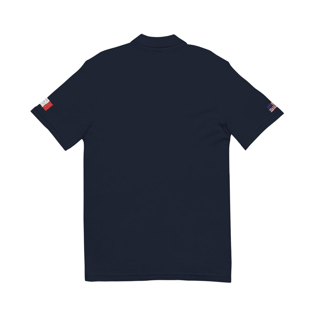 French American Heritage Polo Shirt, France USA Flag Embroidered Polo, Custom Initials, Cotton Pique Shirt, French Gift - Proud & Loyal